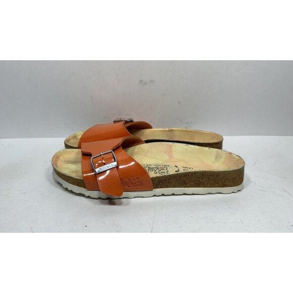 Birkis Birkenstock Catalina Tangerine Glitter Sandals Womens Size 8 N 39 Slide - Picture 3 of 8
